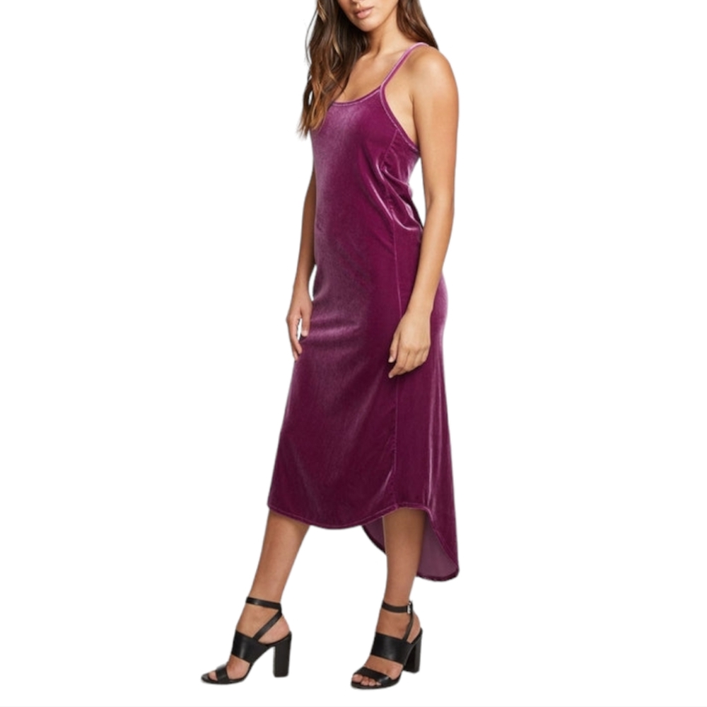Chaser Women's High Low Dress in Purple